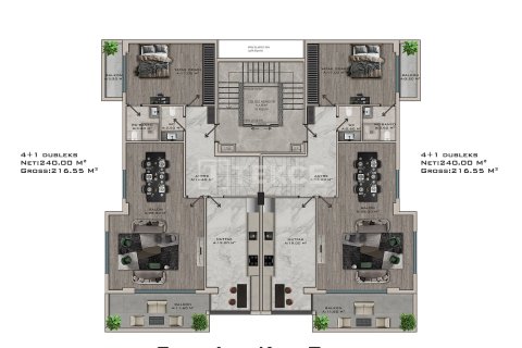 3+1 Wohnung  in Alanya, Antalya, Türkei Nr. 224387 - 26