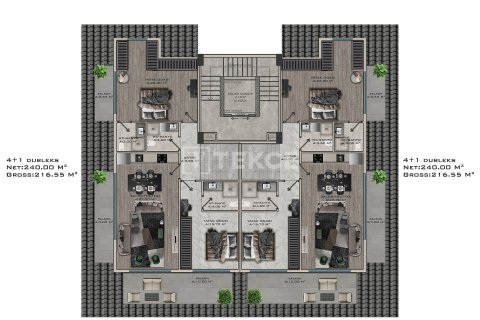 3+1 Wohnung  in Alanya, Antalya, Türkei Nr. 224387 - 27