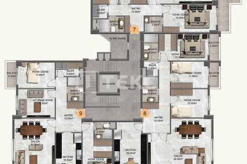 4+1 Wohnung  in Alanya, Antalya, Türkei Nr. 224386 - 19