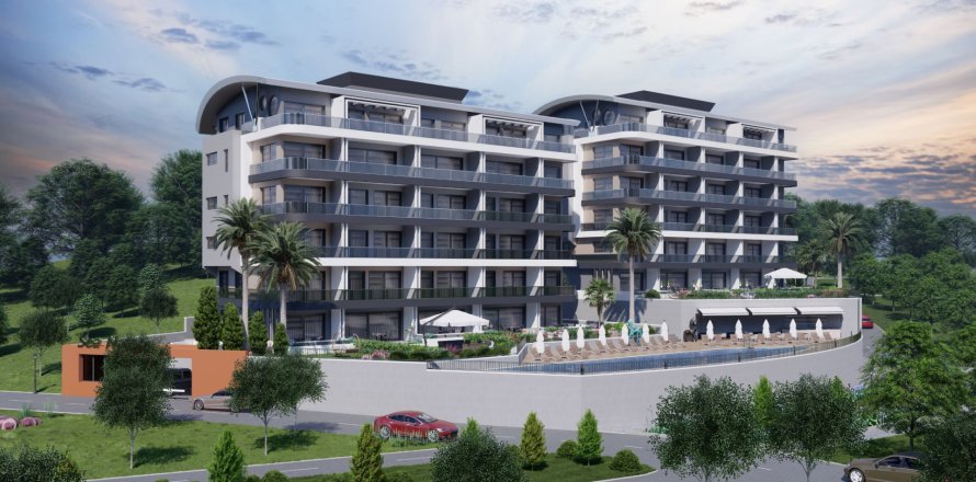 1+1 Lägenhet  i Alanya, Antalya, Turkiet Nr. 219433