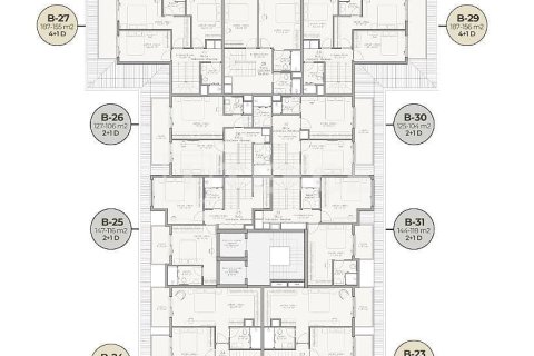 4+1 Takleilighet  i Alanya, Antalya, Tyrkia Nr. 227417 - 18