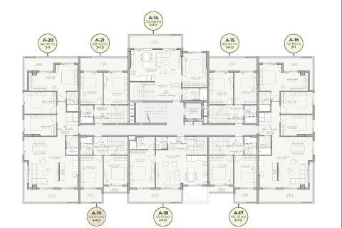 3+1 Takleilighet  i Alanya, Antalya, Tyrkia Nr. 227416 - 16