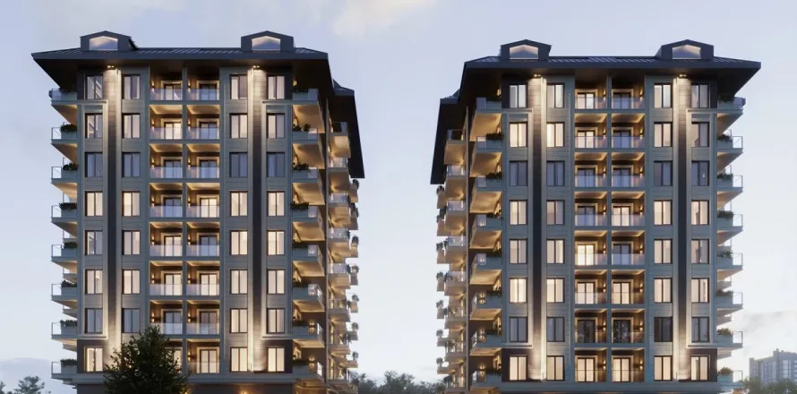 آپارتمان در  Alanya ، ترکیه 1 خوابه ، 60 متر مربع.  شماره 223483