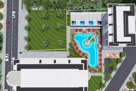 آپارتمان در  Alanya ، ترکیه 1 خوابه ، 50 متر مربع.  شماره 223481 - 7