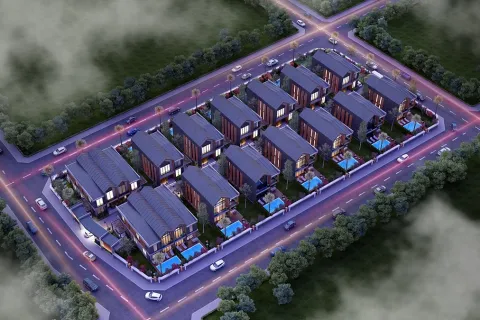 آپارتمان در  Mugla ، ترکیه 4 خوابه ، 276 متر مربع.  شماره 223527 - 22