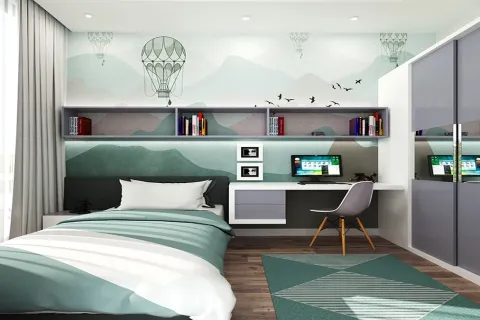 آپارتمان در  Mugla ، ترکیه 4 خوابه ، 254 متر مربع.  شماره 223529 - 28