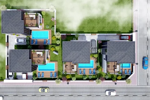 آپارتمان در  Mugla ، ترکیه 4 خوابه ، 254 متر مربع.  شماره 223529 - 11