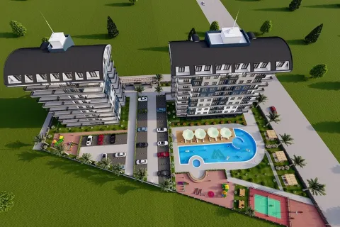 آپارتمان در  Alanya ، ترکیه 1 خوابه ، 63 متر مربع.  شماره 223656 - 17