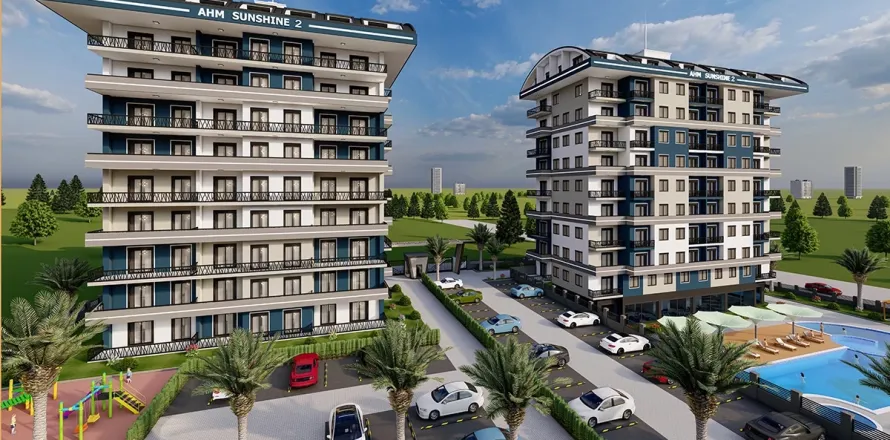 آپارتمان در  Alanya ، ترکیه 1 خوابه ، 63 متر مربع.  شماره 223656