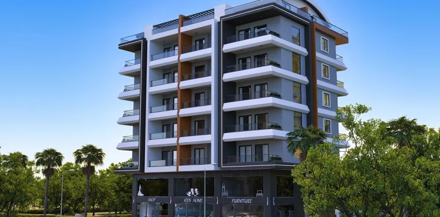 آپارتمان در  Alanya ، ترکیه 1 خوابه ، 55 متر مربع.  شماره 223652