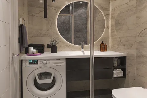 آپارتمان در  Alanya ، ترکیه 1 خوابه ، 55 متر مربع.  شماره 223652 - 14