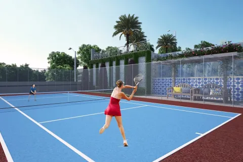 آپارتمان در  Alanya ، ترکیه 1 خوابه ، 54 متر مربع.  شماره 223650 - 18