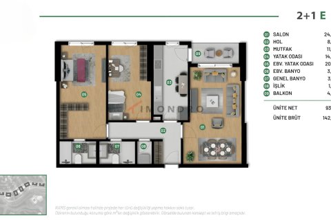 3+1 Wohnung  in Sariyer, Istanbul, Türkei Nr. 221212 - 18