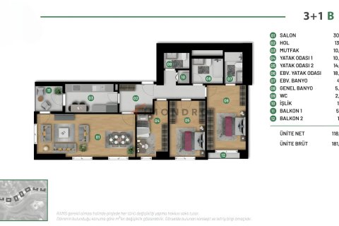 3+1 Wohnung  in Sariyer, Istanbul, Türkei Nr. 221212 - 19