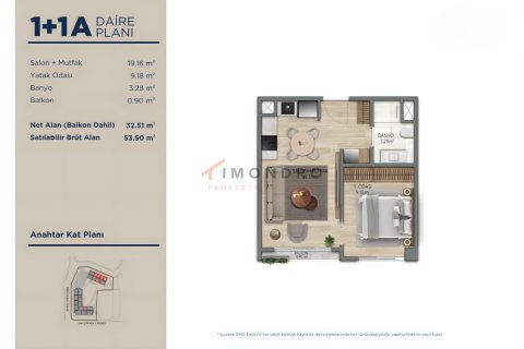 Продажа квартиры в Стамбуле, Турция 2+1, 81м2, №215223 – фото 26