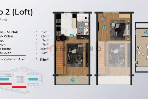 Apartment for sale in Northern Cyprus, studio, 105m2, No. 215225 – photo 26