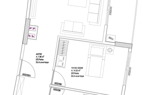 2+1 Lejlighed  i Aksu, Antalya, Tyrkiet Nr. 220898 - 18