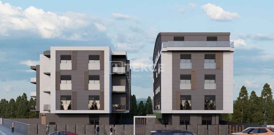 آپارتمان در  Antalya ، ترکیه 2 خوابه ، 95 متر مربع.  شماره 222133