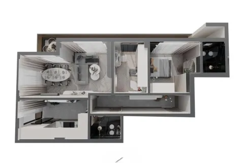 آپارتمان در  Mugla ، ترکیه 2 خوابه ، 90 متر مربع.  شماره 223934 - 10