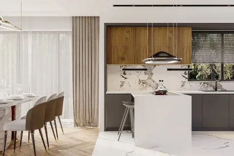 آپارتمان در  Mugla ، ترکیه 4 خوابه ، 328 متر مربع.  شماره 223932 - 23