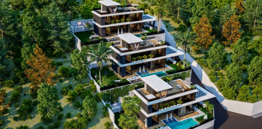 Квартира  4+1 в Аланье, Анталья, Турция №223971