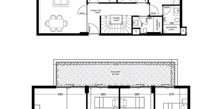 پنت هاس در در Yekta Golden Valley Oba ، ترکیه 6 خوابه ، 222.1 متر مربع.  شماره 217871