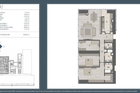 Apartment for sale  in Istanbul, Turkey, 3 bedrooms, 242m2, No. 224665 – photo 23