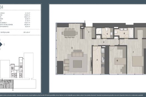 Apartment for sale  in Istanbul, Turkey, 3 bedrooms, 242m2, No. 224665 – photo 21