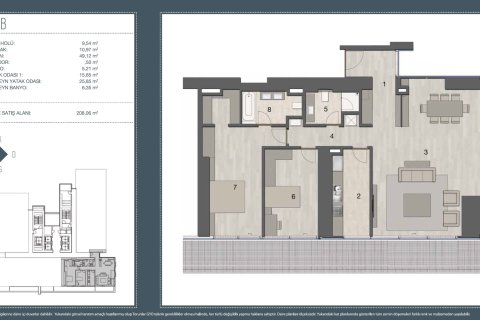 Apartment for sale  in Istanbul, Turkey, 3 bedrooms, 242m2, No. 224665 – photo 22