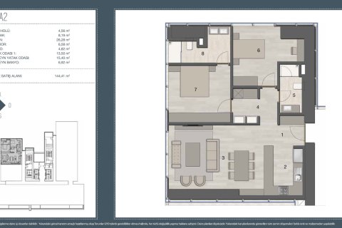 Apartment for sale  in Istanbul, Turkey, 2 bedrooms, 2265m2, No. 224664 – photo 18