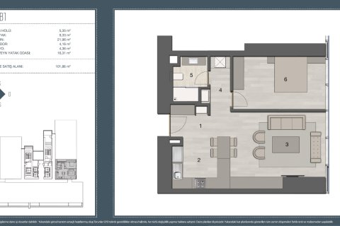 Apartment for sale  in Istanbul, Turkey, 2 bedrooms, 2265m2, No. 224664 – photo 14