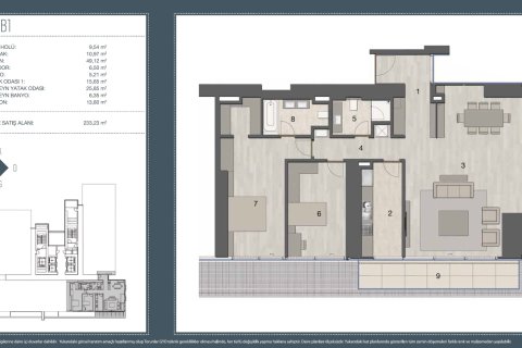 Apartment for sale  in Istanbul, Turkey, 2 bedrooms, 2265m2, No. 224664 – photo 19