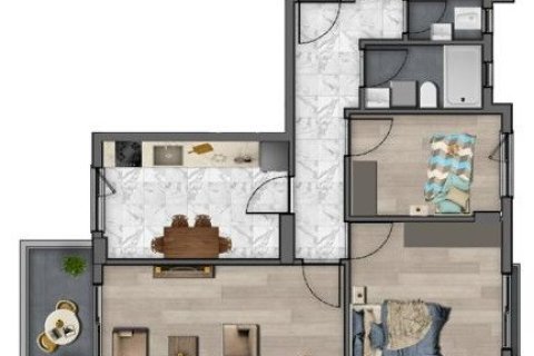 3+1 Lägenhet i Mugla, Turkiet Nr. 221013 - 11