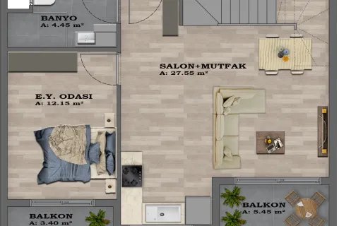 3+1 Lägenhet i Aksu, Antalya, Turkiet Nr. 221010 - 27