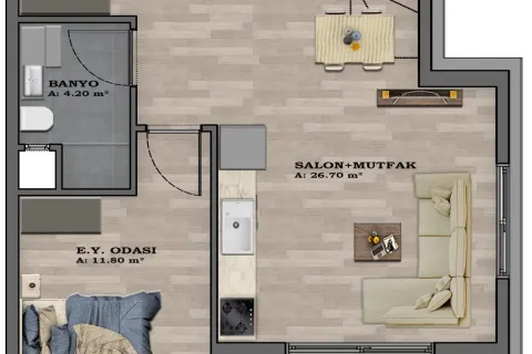 3+1 Lägenhet i Aksu, Antalya, Turkiet Nr. 221011 - 27