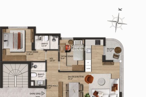 Apartment for sale  in Antalya, Turkey, 2 bedrooms, 80m2, No. 226403 – photo 12