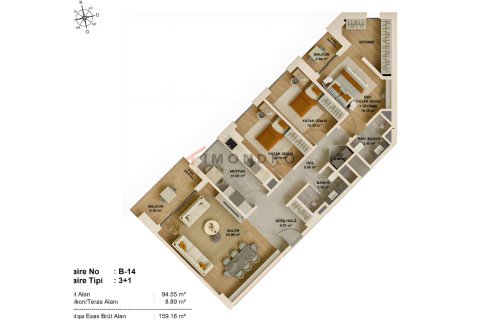 2+1 Wohnung  in Atasehir, Istanbul, Türkei Nr. 215021 - 8