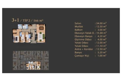 3+1 Lägenhet i Istanbul, istanbul, Turkiet Nr. 234200 - 18