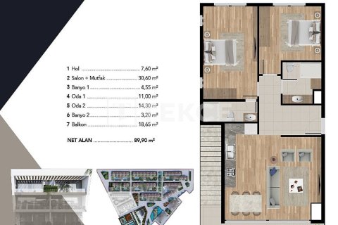 Продажа квартиры в Кушадасы, Айдыне, Турция 1+1, 48м2, №224768 – фото 25