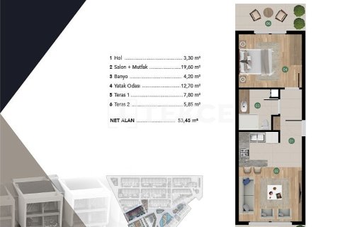 Продажа квартиры в Кушадасы, Айдыне, Турция 1+1, 48м2, №224768 – фото 19