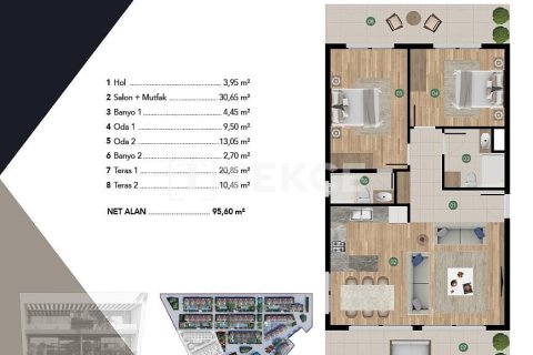 2+1 Lägenhet  i Kusadasi, Aydin, Turkiet Nr. 224769 - 23