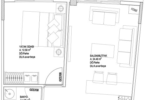 Продажа квартиры  в Мугле, Турция, 109м2, №224294 – фото 4