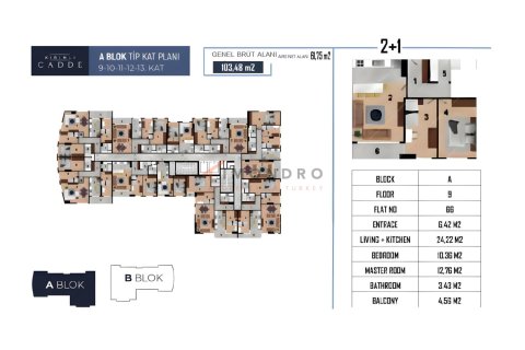 آپارتمان در Küçükçekmece،  Istanbul ، ترکیه 4 خوابه ، 230 متر مربع.  شماره 217287 - 13
