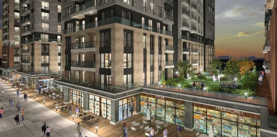 آپارتمان در  Aksu ، ترکیه 1 خوابه ، 73.4 متر مربع.  شماره 224103