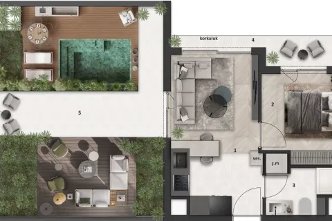 Apartment for sale in Aksu, Antalya, Turkey, 1 bedroom, 84m2, No. 220136 – photo 15