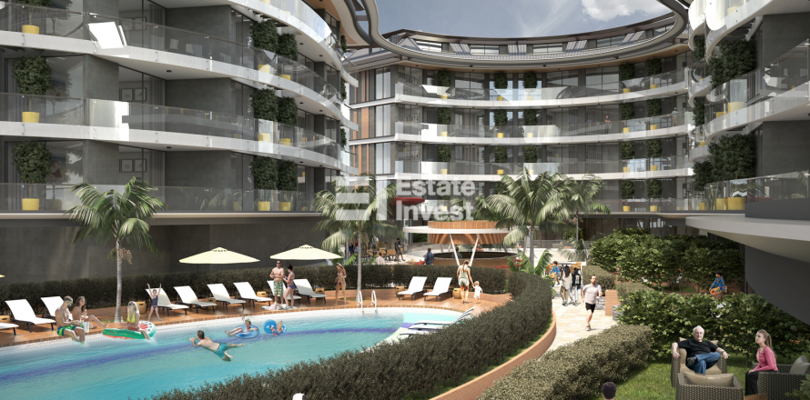 1+1 Leilighet  i Alanya, Antalya, Tyrkia Nr. 211874