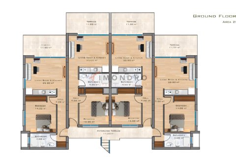 1+1 Lejlighed  i Esentepe, Girne,  Nr. 212498 - 7