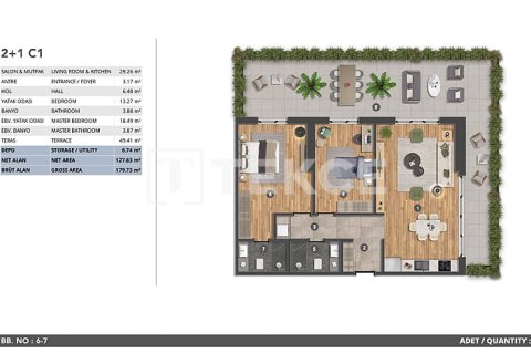 3+1 Leilighet i Istanbul, Tyrkia Nr. 226508 - 20
