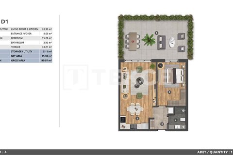 3+1 Leilighet i Istanbul, Tyrkia Nr. 226508 - 19
