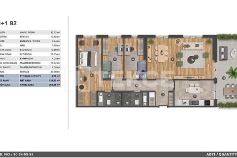 3+1 Leilighet i Istanbul, Tyrkia Nr. 226508 - 21